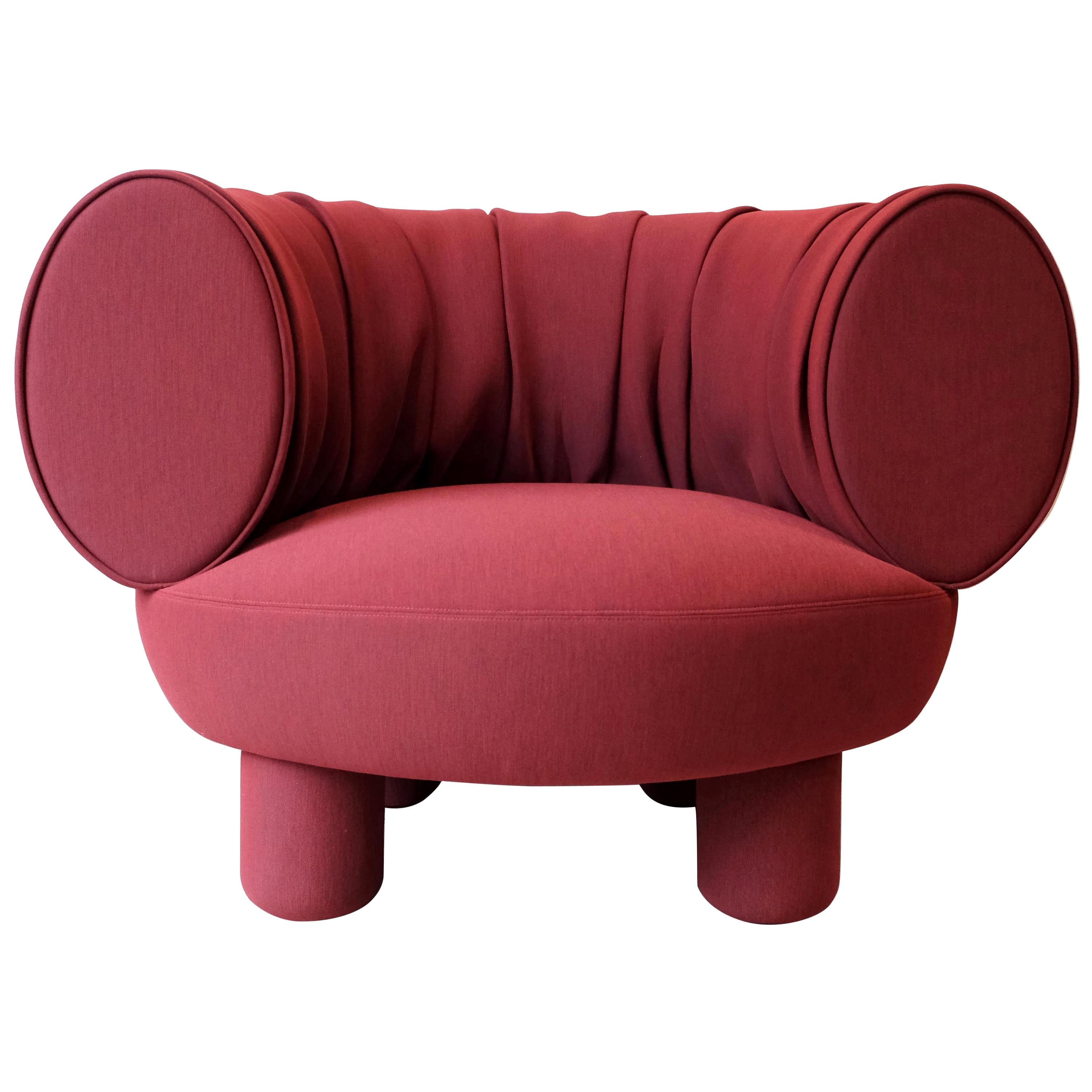 Rotes Sofa entworfen von Thomas Dariel im Angebot