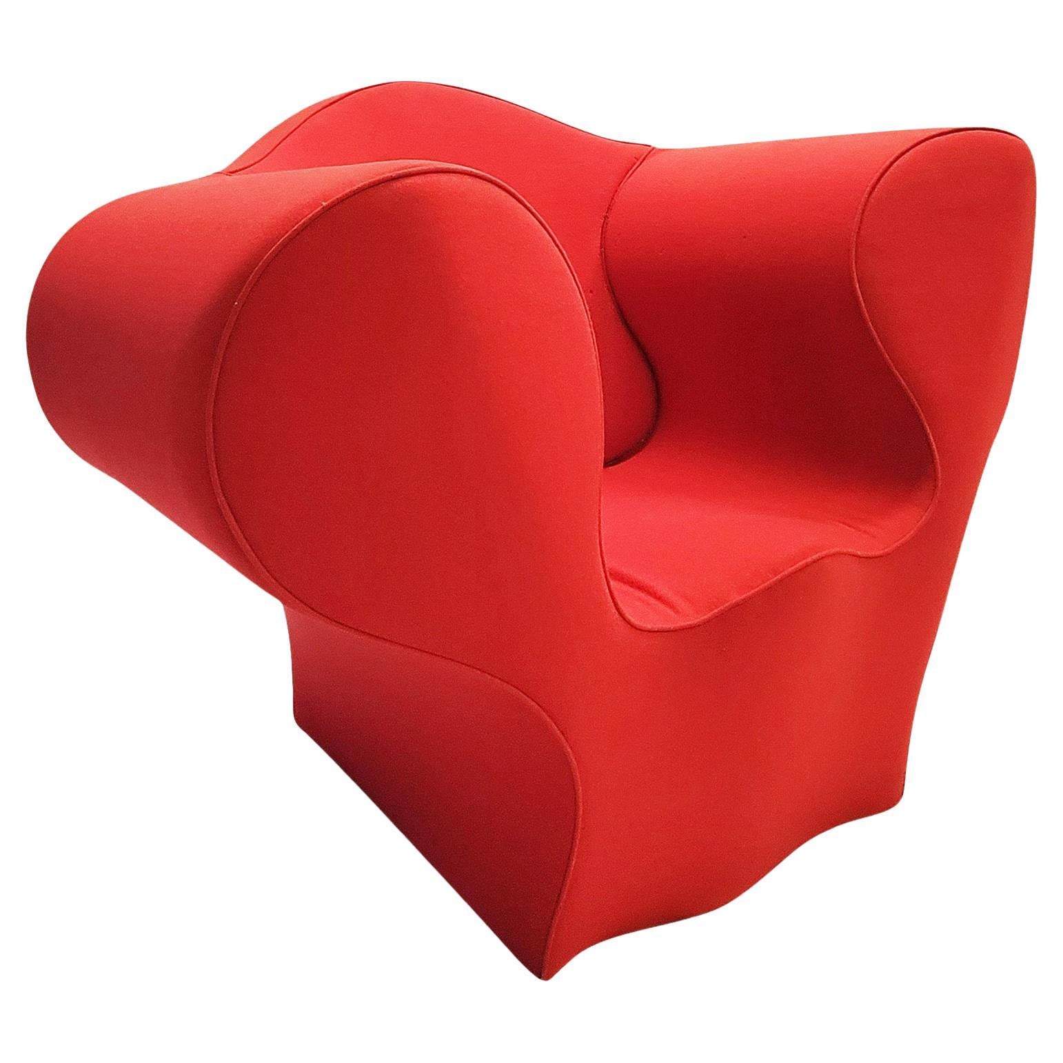 Red Soft Big Easy Armchair by Ron Arad for Moroso