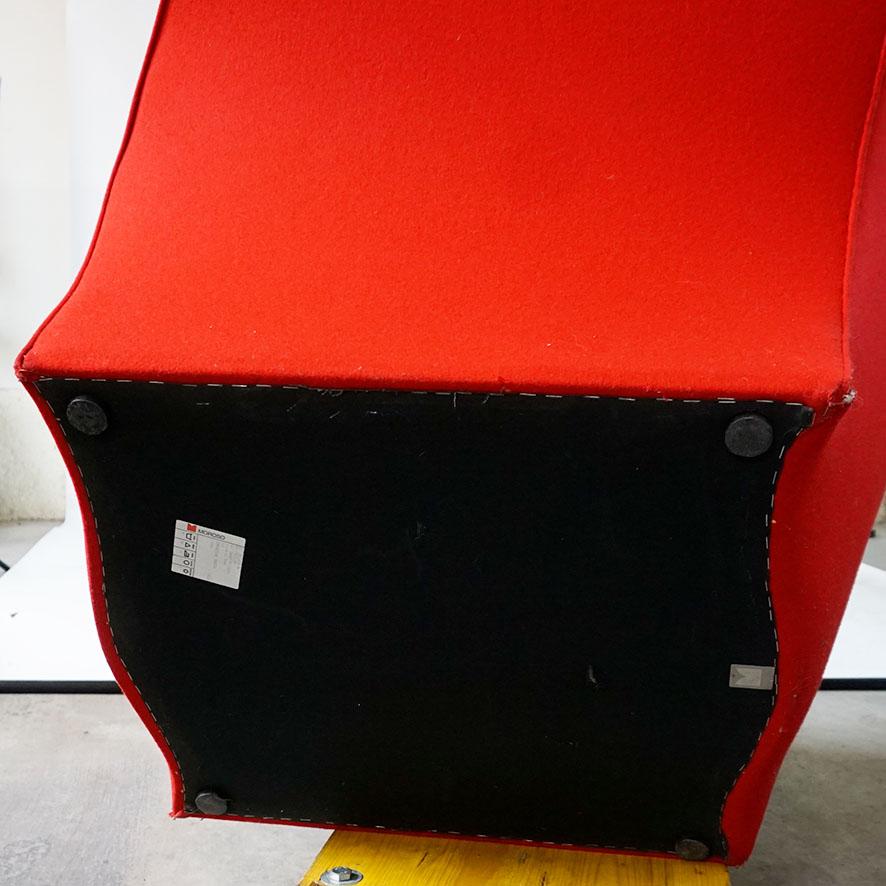 Red Soft Big Easy Chair by Ron Arad for Moroso Italy 1990s For Sale 5