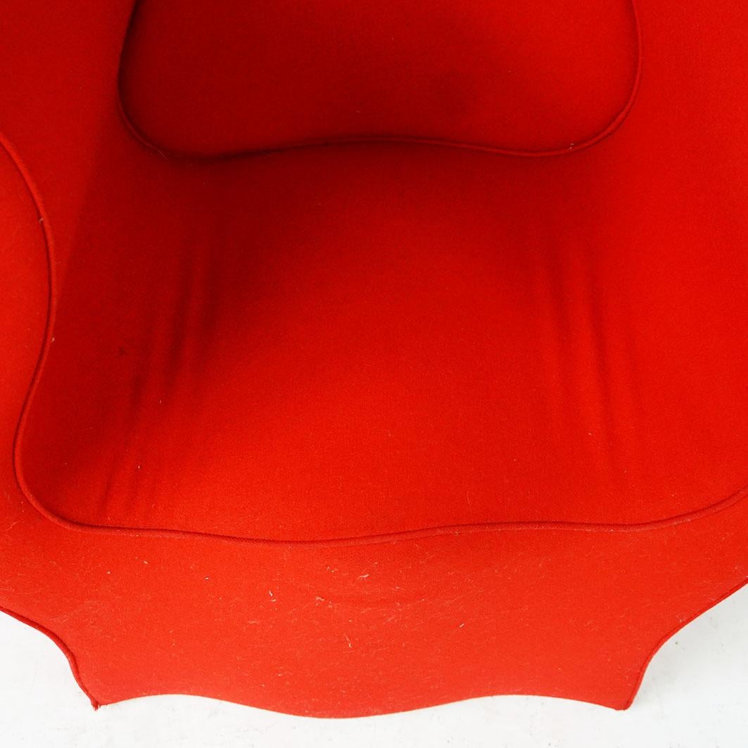 Red Soft Big Easy Chair by Ron Arad for Moroso Italy 1990s 5