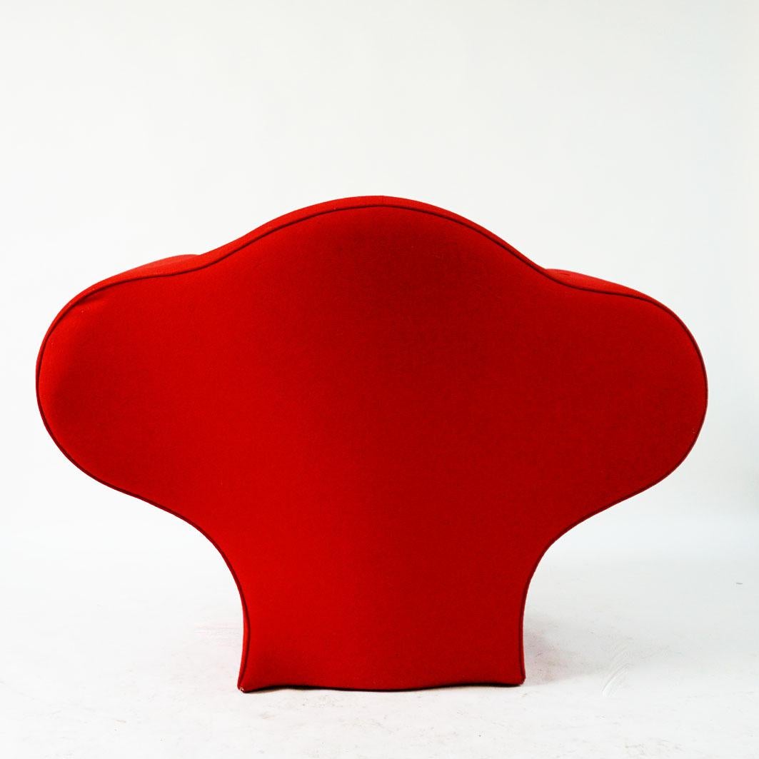 Post-Modern Red Soft Big Easy Chair by Ron Arad for Moroso Italy 1990s For Sale
