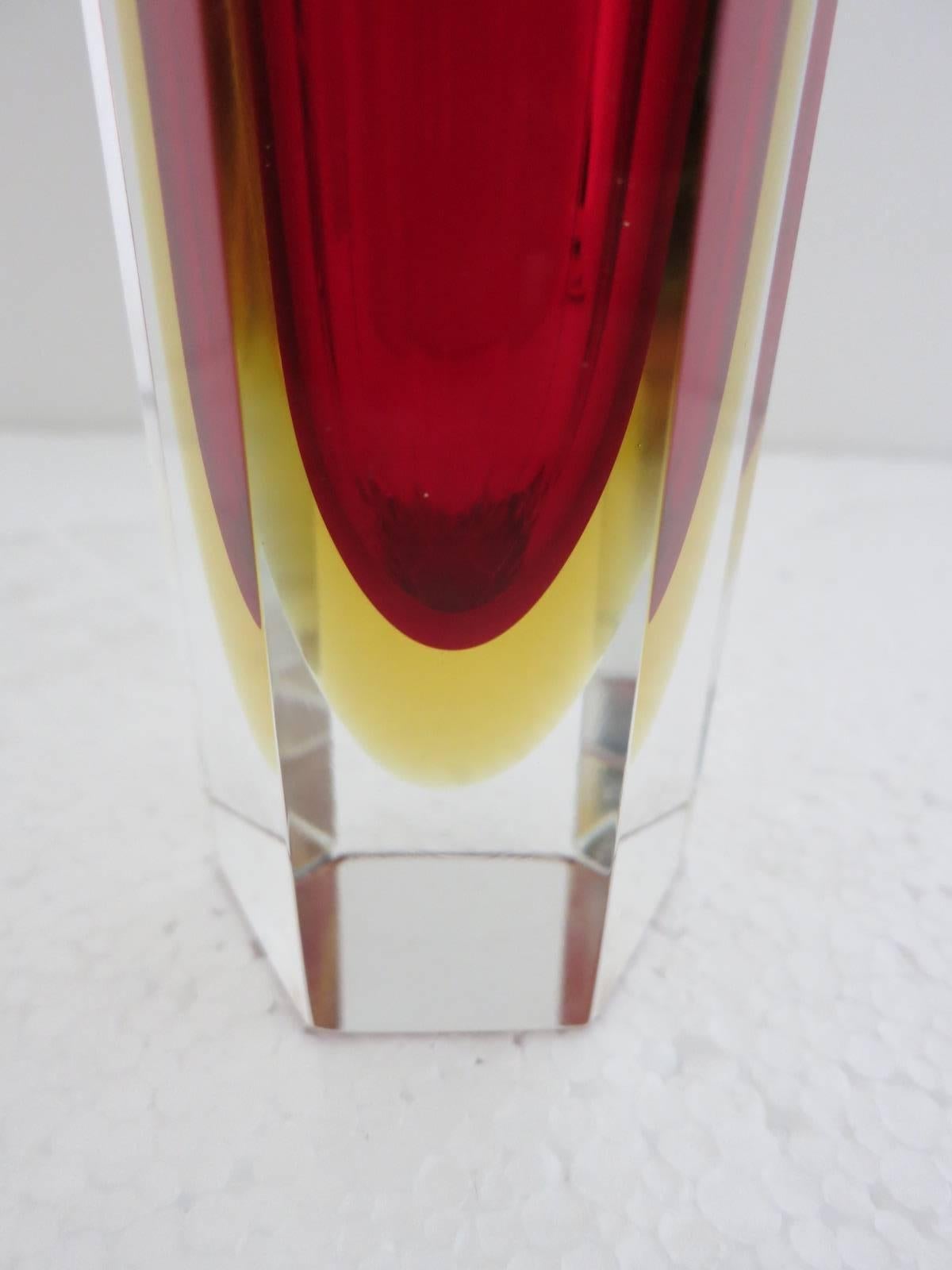 Jarrón Sommerso rojo by Mandruzzato REBAJA FINAL siglo XX