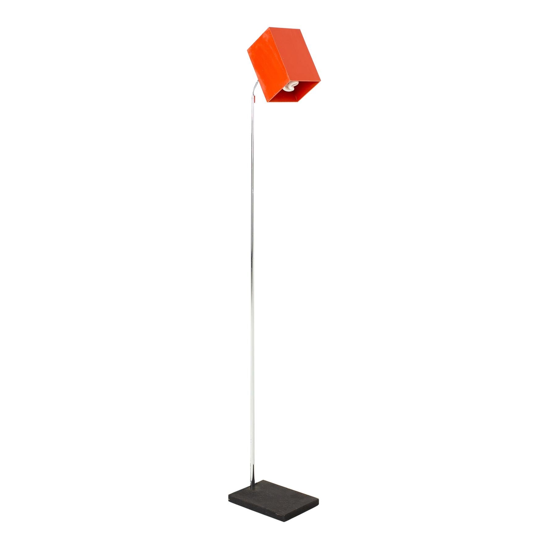 Sonneman Mid Century Red Floor Lamp