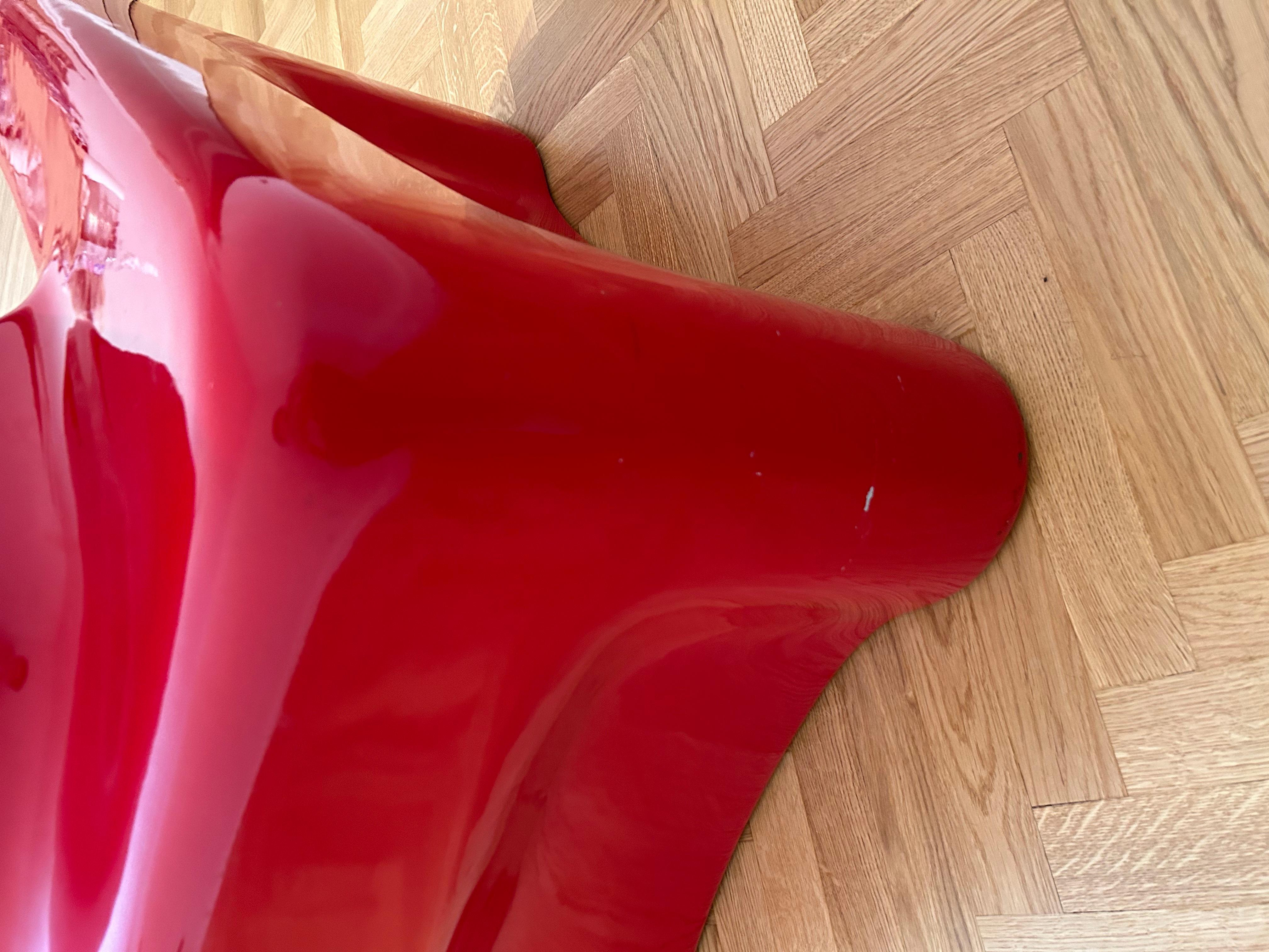 Red Space Age Club Chair, 1970s For Sale 4