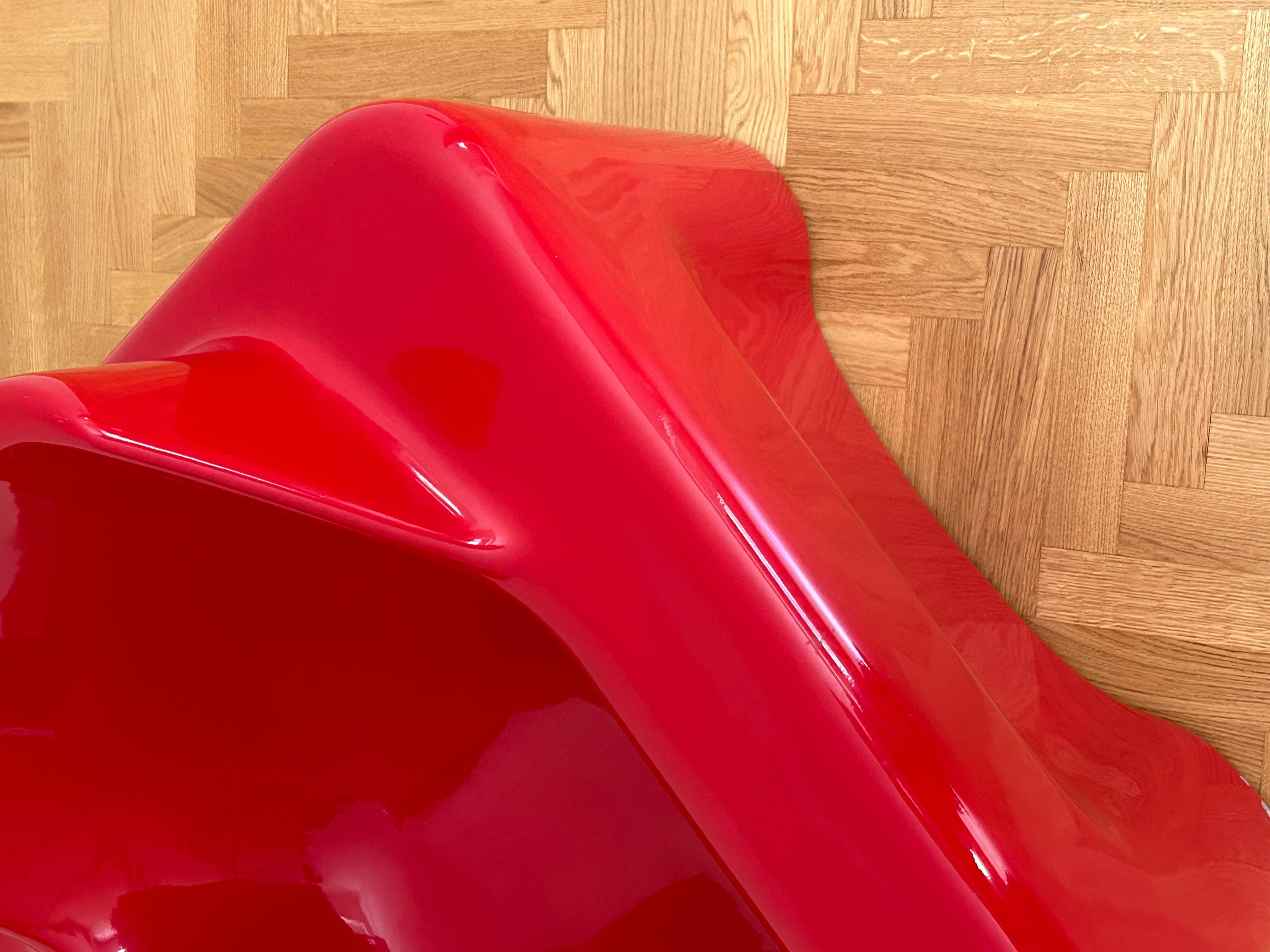 Red Space Age Club Chair, 1970s For Sale 9