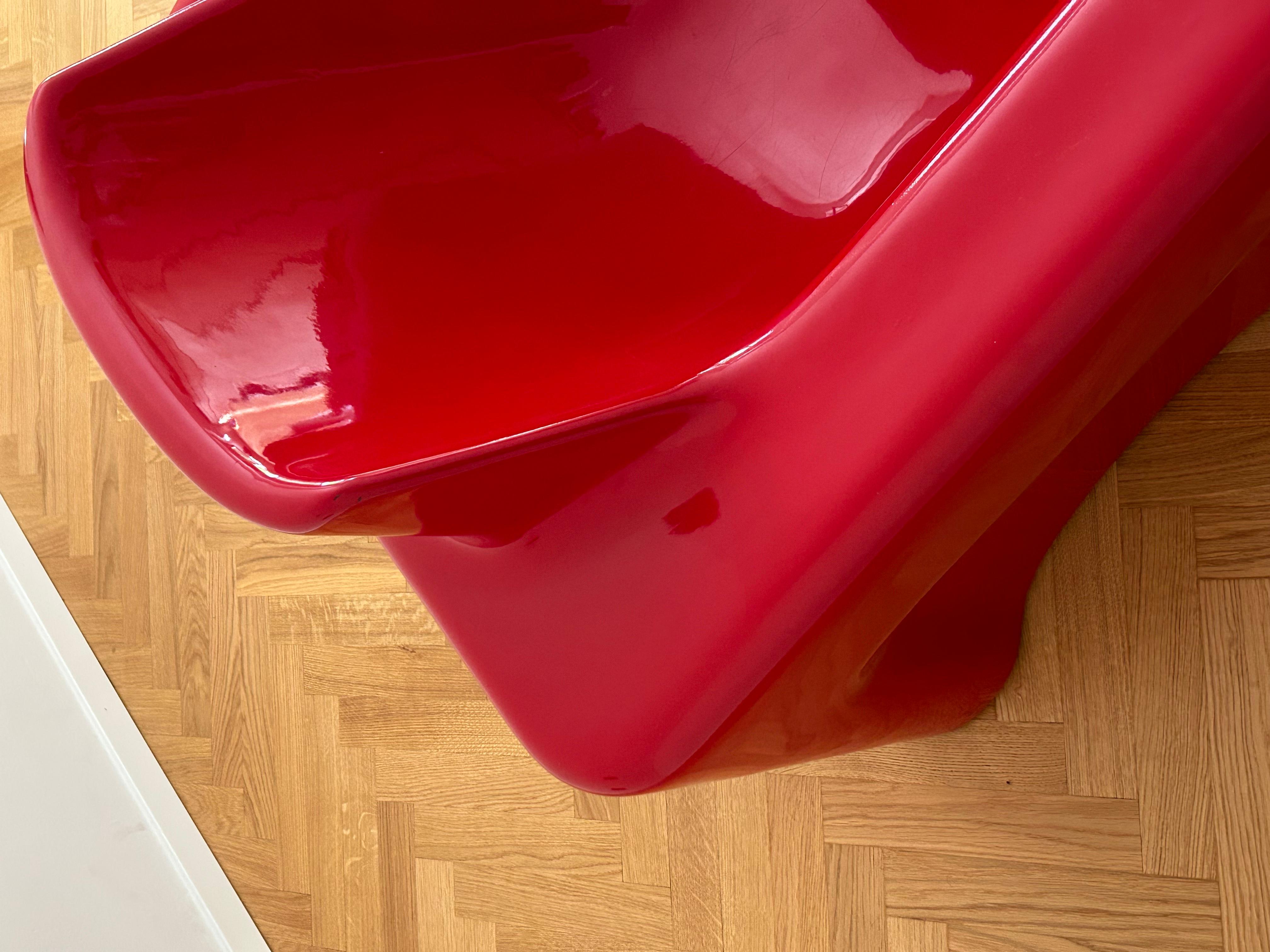 Red Space Age Club Chair, 1970s For Sale 10