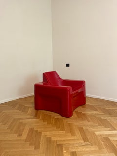 Red Space Age Club Chair, 1970s