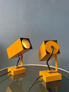 Rote Space Age Eyeball-Wandleuchten (oder Schreibtischlampen), 1970er Jahre