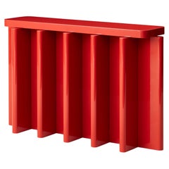 Table console Spina C5.1 rouge de Cara Davide