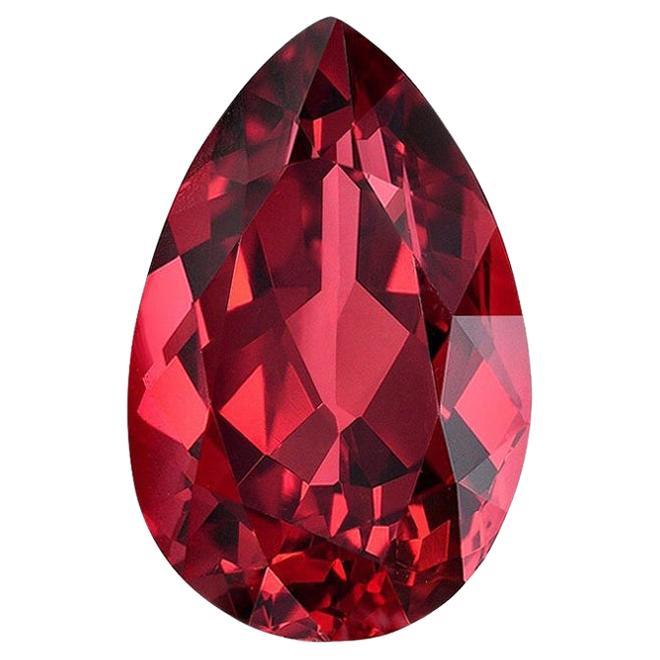 bague spinelle rouge