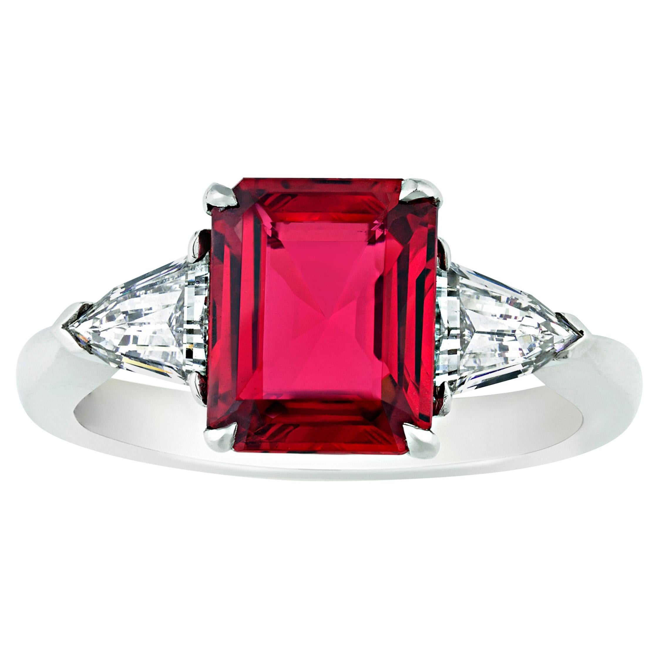 Red Spinel Ring, 2.03 Carats