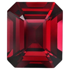 Red Spinel Ring Stone 5 Carat Emerald Cut Unmounted Loose Gemstone