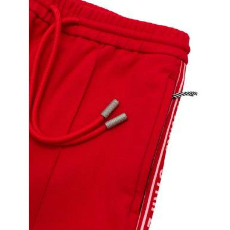 Red sports jersey track pants For Sale at 1stDibs