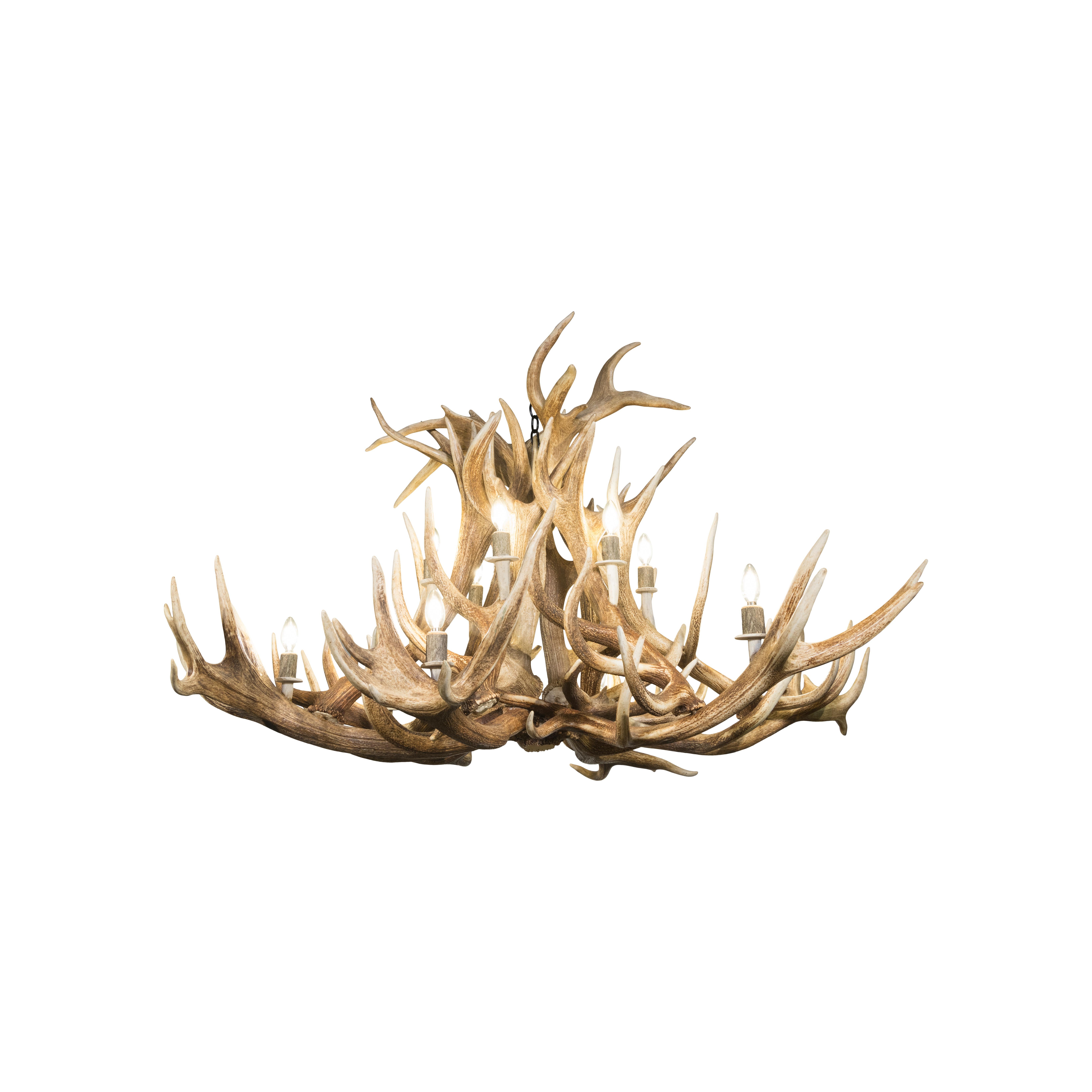 American Red Stag Antler Chandelier For Sale