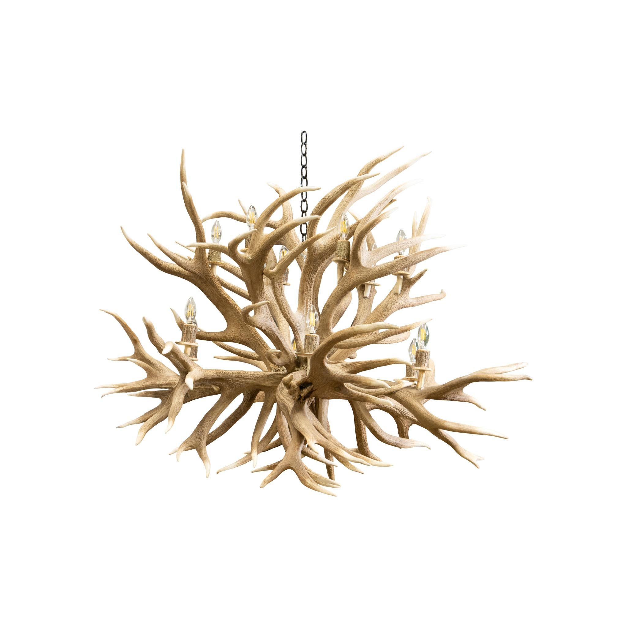 Red Stag Fireball Chandelier In New Condition For Sale In Coeur d'Alene, ID