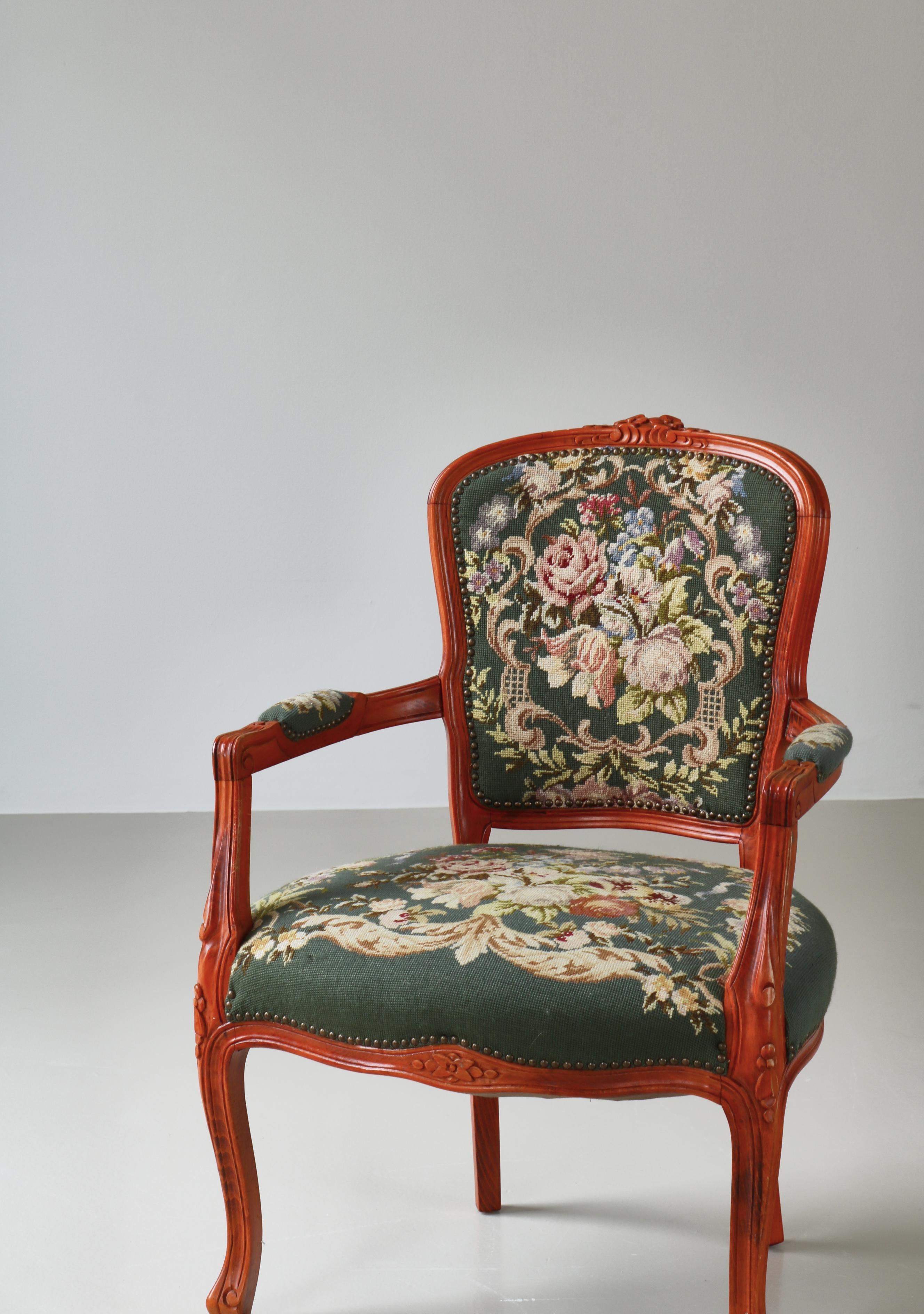 Rococo Revival Red Stained 