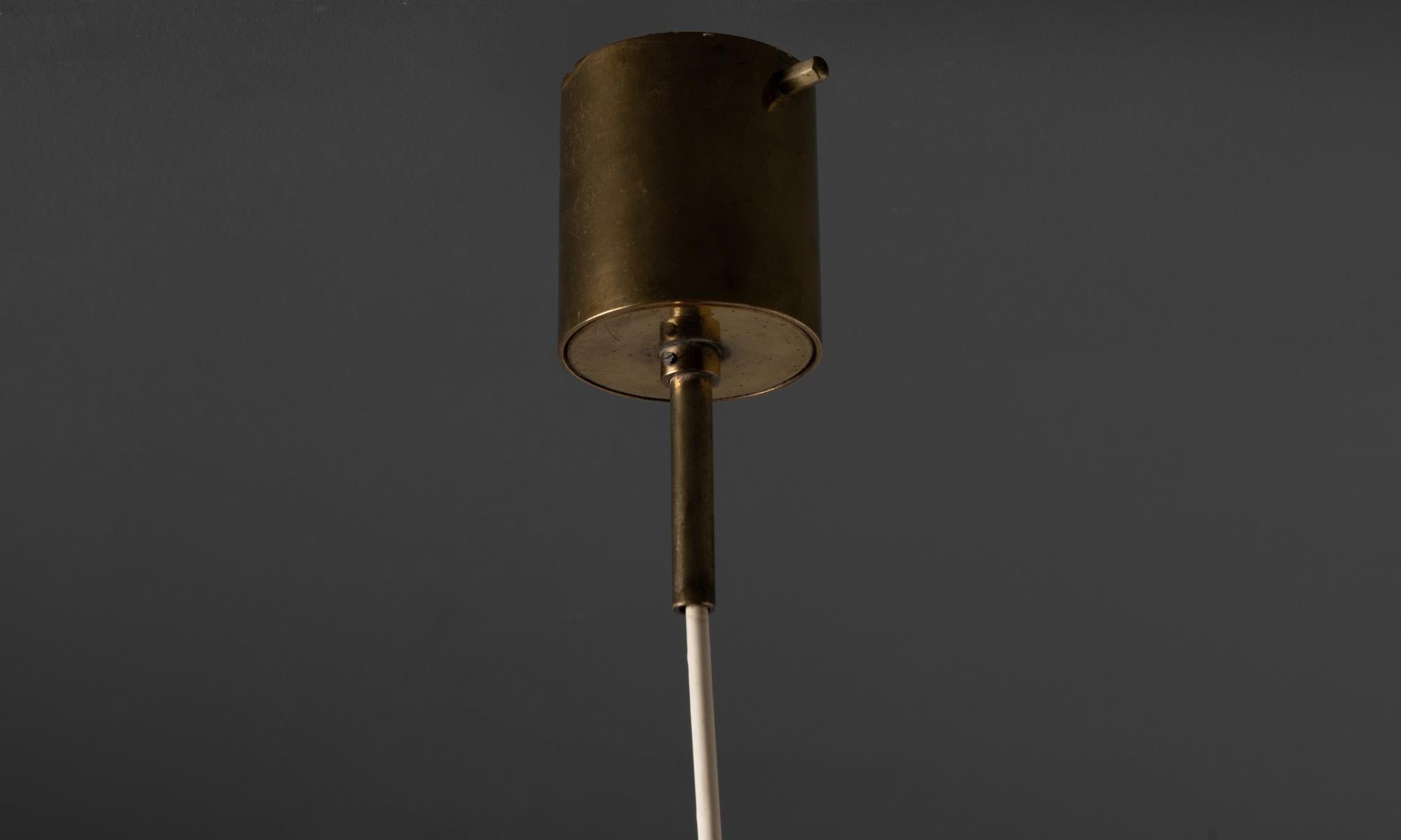 Mid-20th Century Red Stilnovo Pendant, Italy 1950