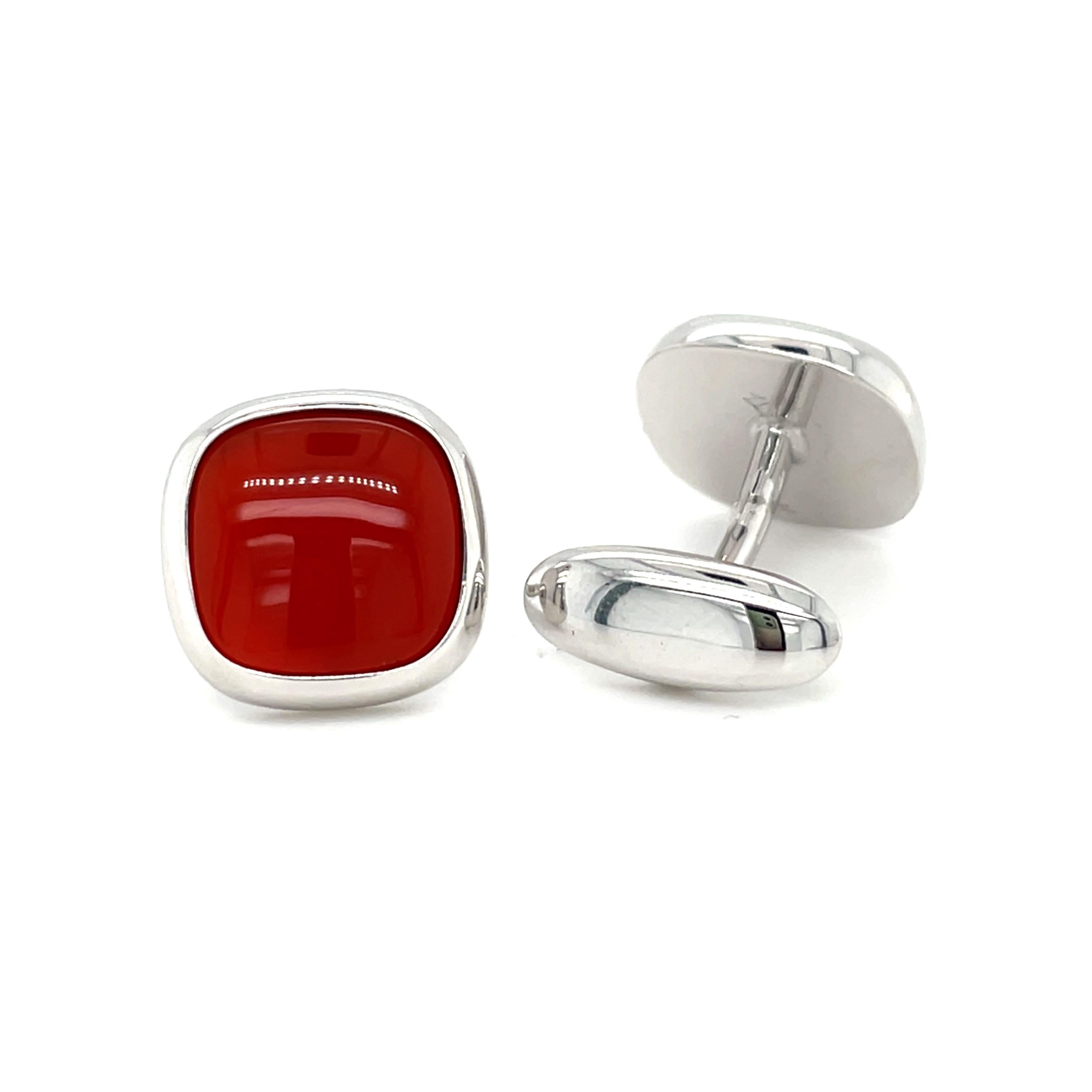 These 18K white gold unique cufflinks are from Wedding Collection. These very elegant cufflinks are made with white gold and semiprecious stones 8.50ct. Total metal weight is 12.20 gr. These cufflinks are a perfect upgrade to every special