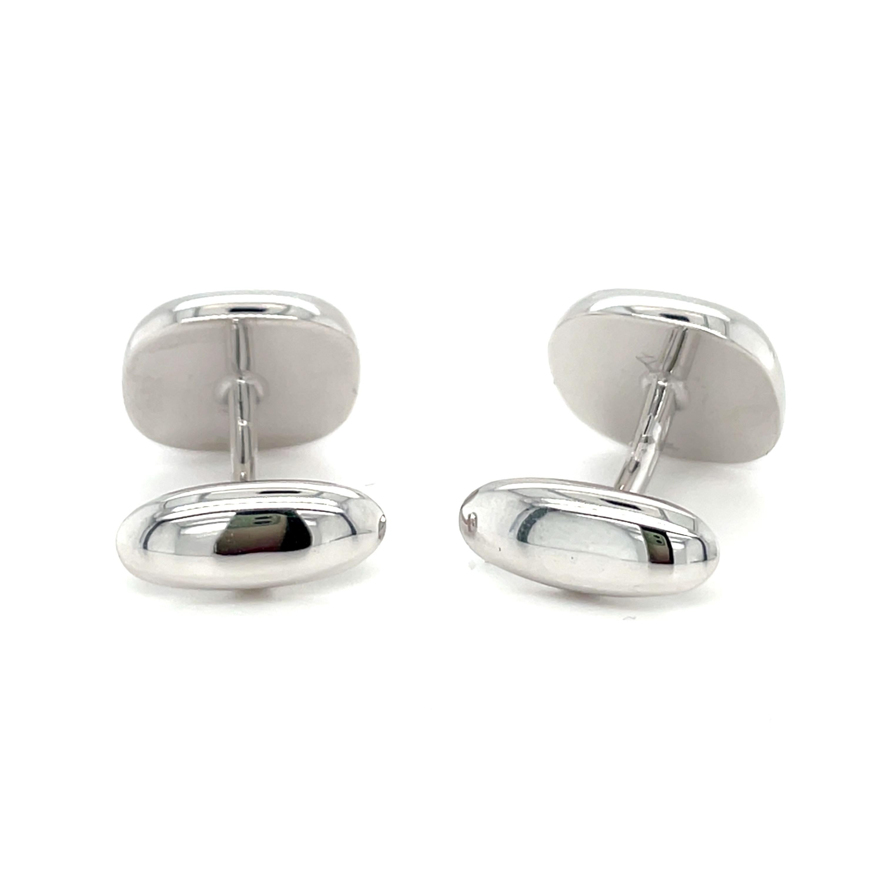 Contemporary Red Stone Cufflinks For Sale