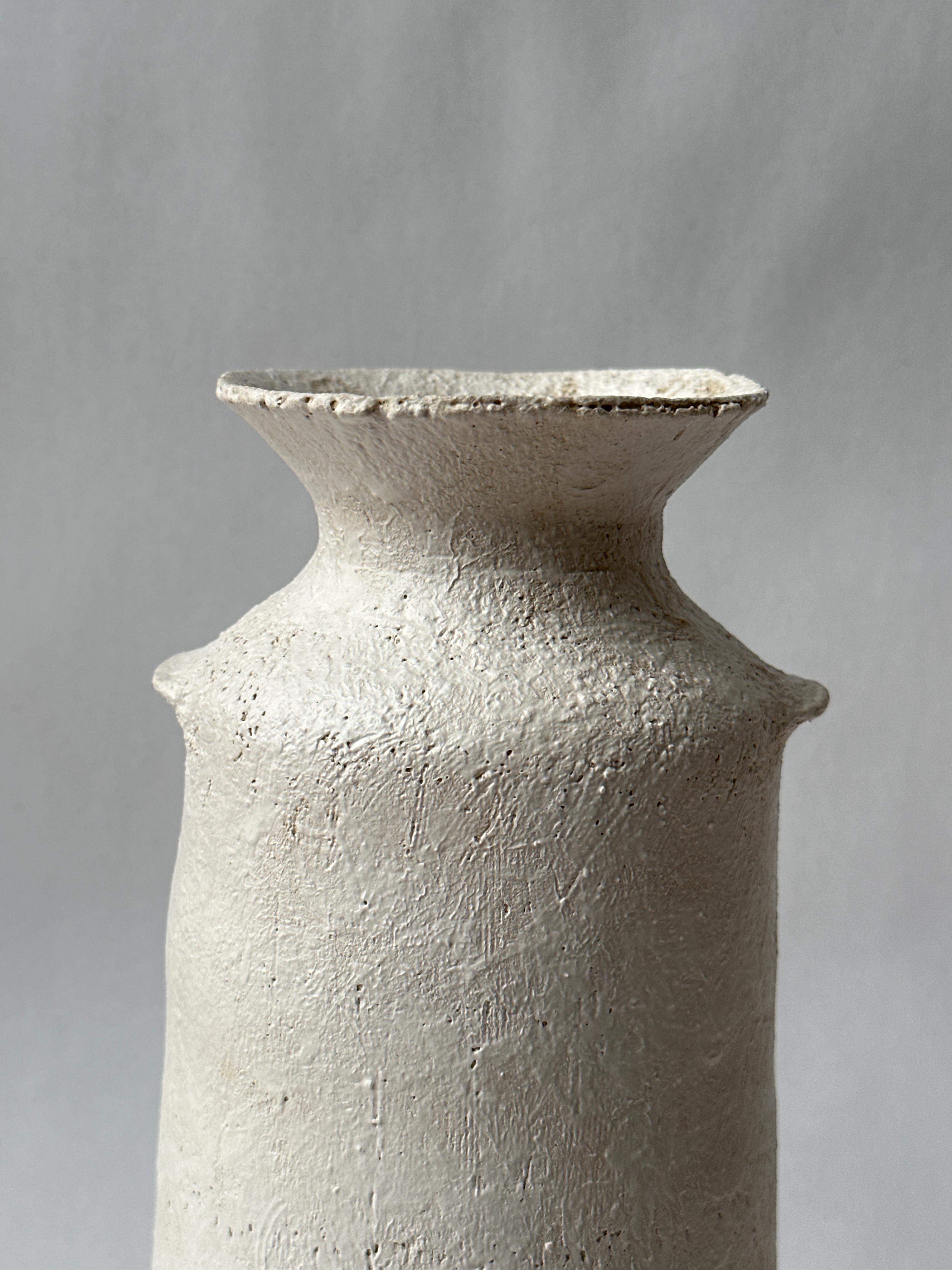 Red Stoneware Alavastron Vase by Elena Vasilantonaki For Sale 10
