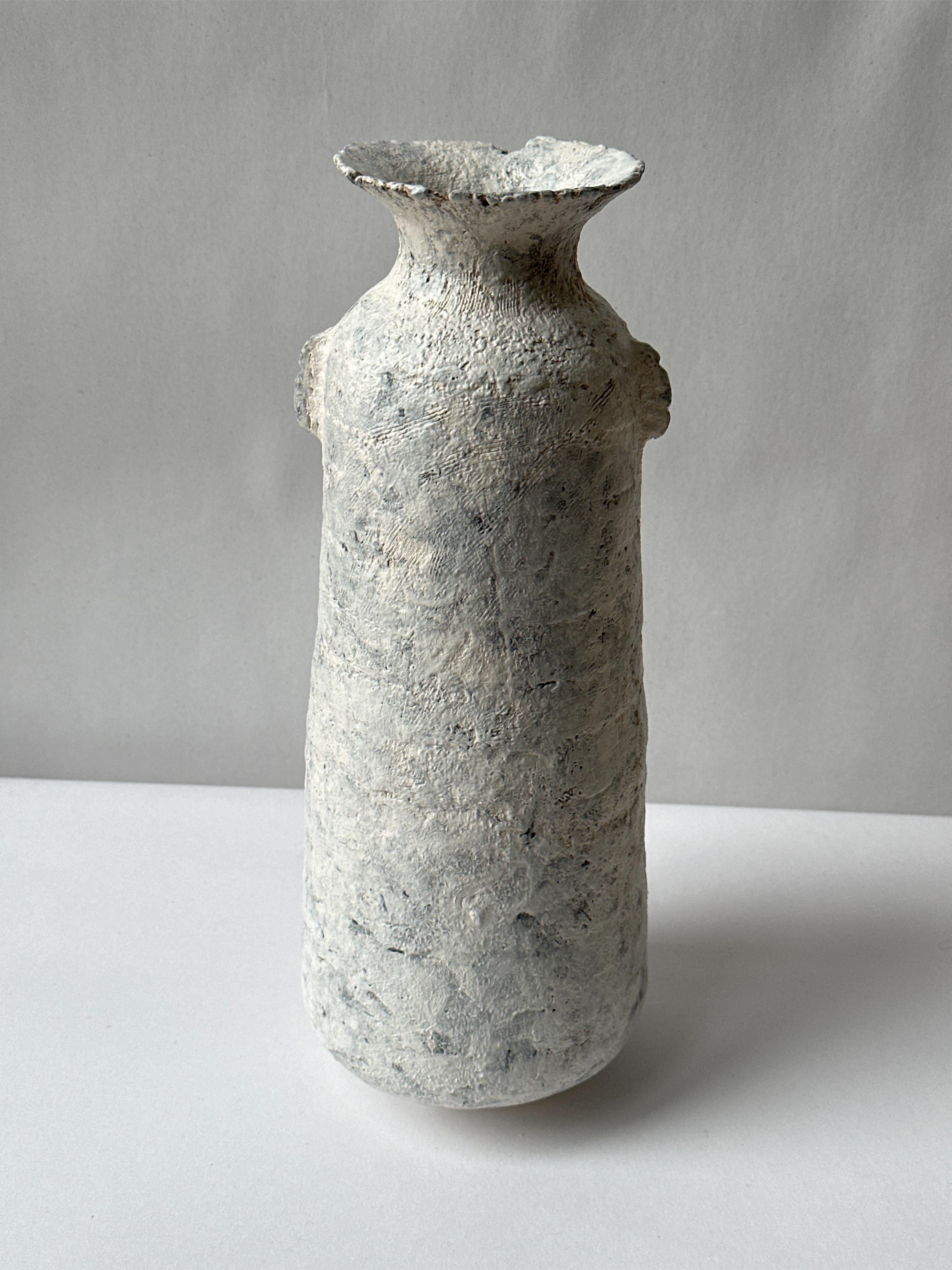 Red Stoneware Alavastron Vase by Elena Vasilantonaki For Sale 1