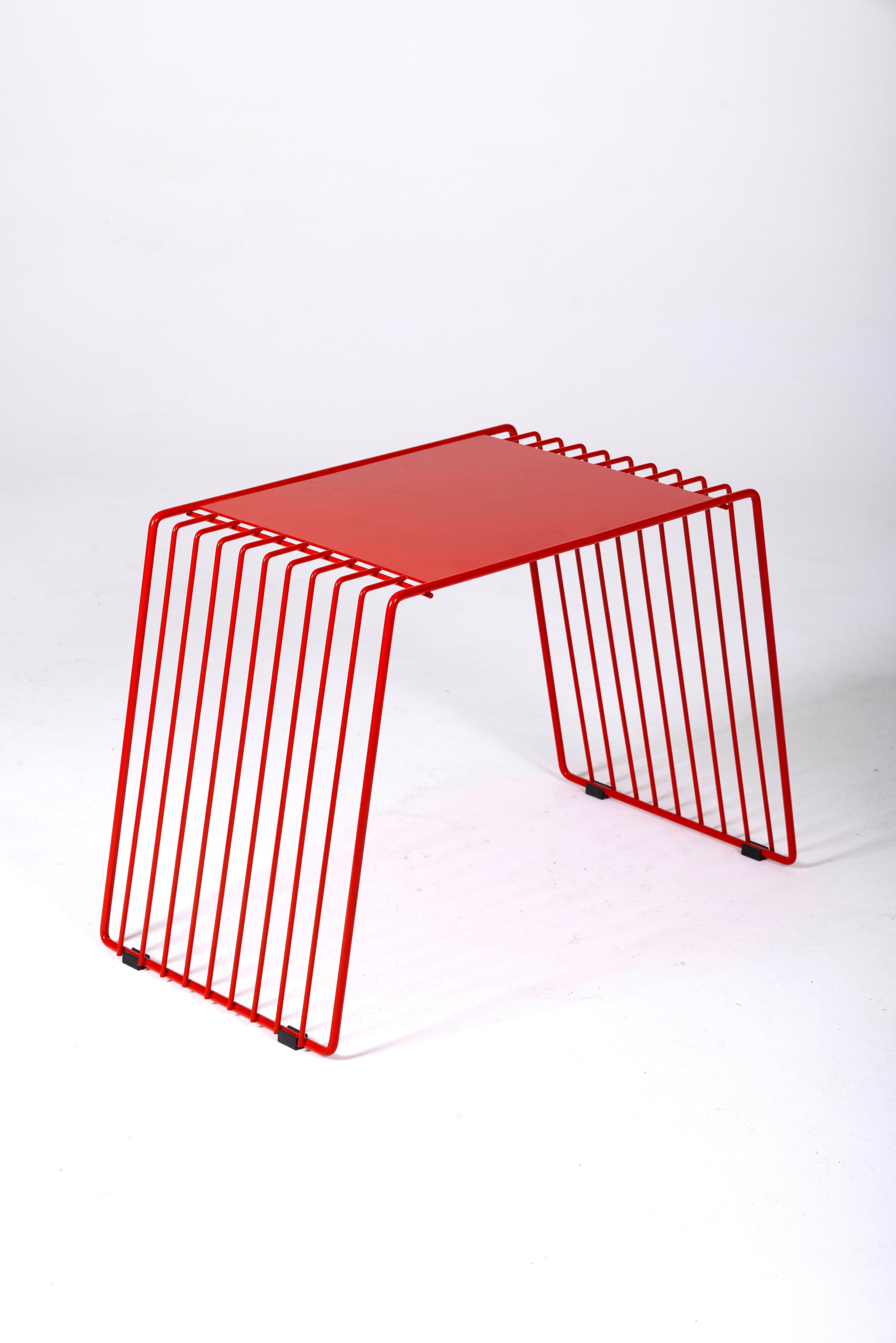 Metal Desk for children by François Arnal For Sale