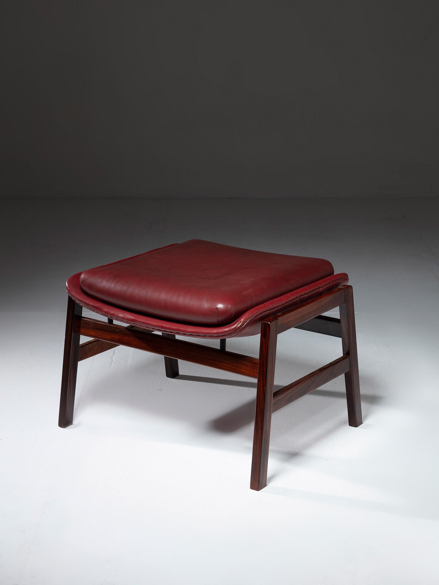 Hocker oder Fußbank Modell 849 von Gianfranco Frattini für Cassina