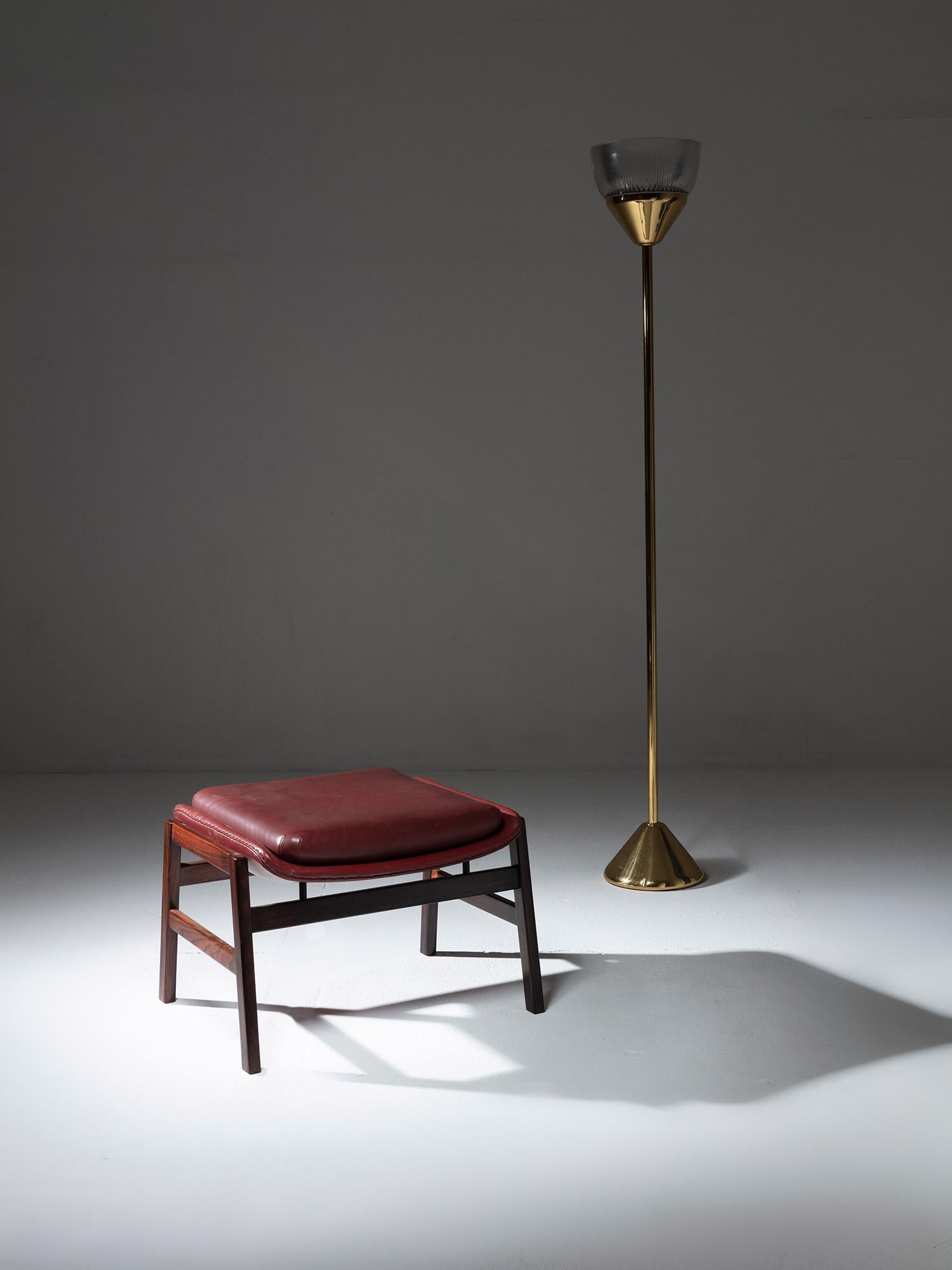 Roter Hocker von Gianfranco Frattini für Cassina, Italien, 1950er Jahre im Angebot 3