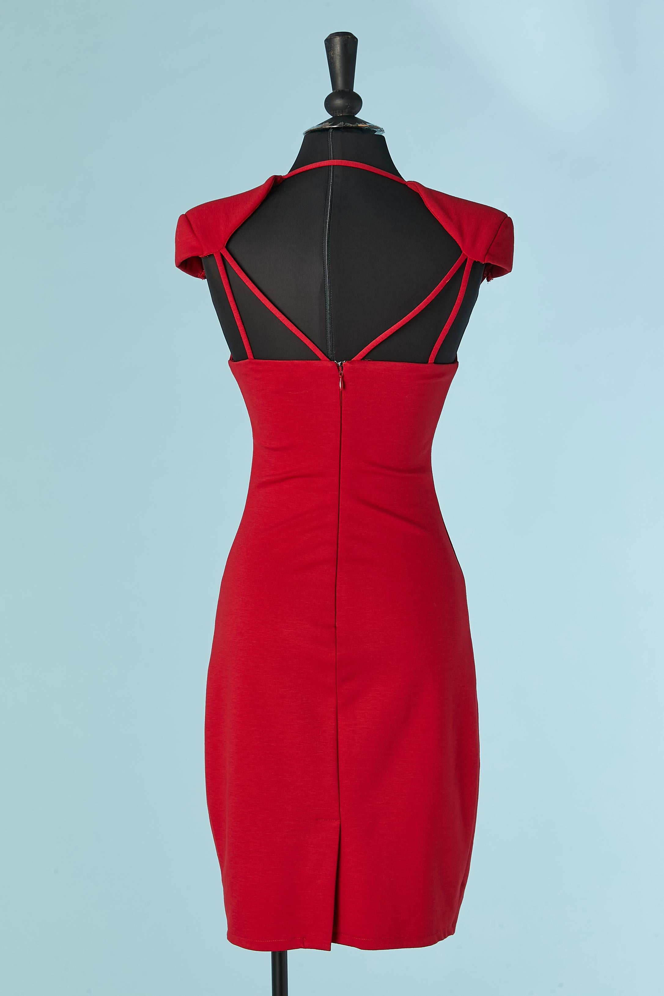 Rotes Kleid aus Stretch-Jersey GUESS Damen im Angebot