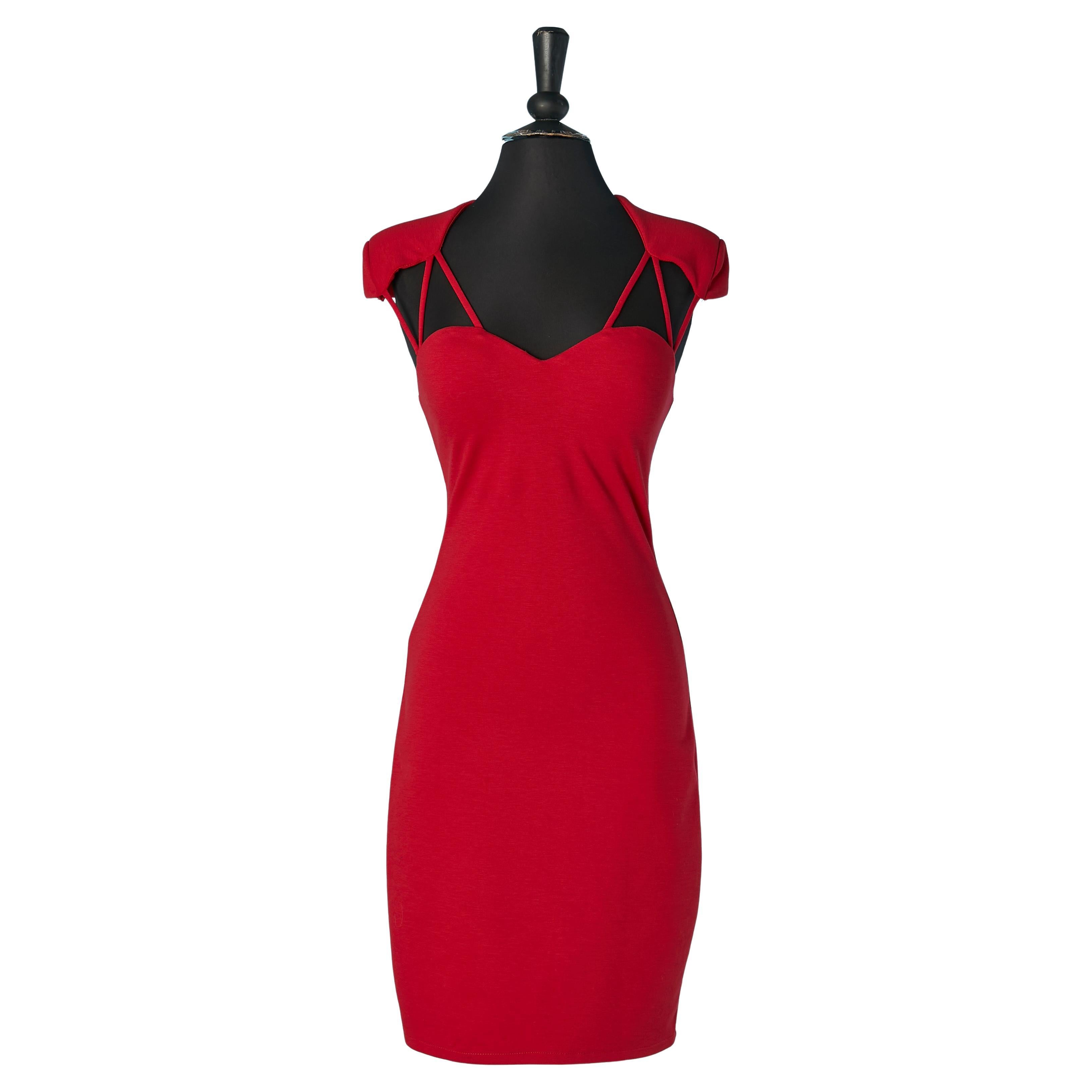 Rotes Kleid aus Stretch-Jersey GUESS