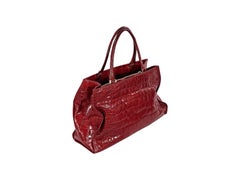 Sac fourre-tout en alligator rouge Suarez