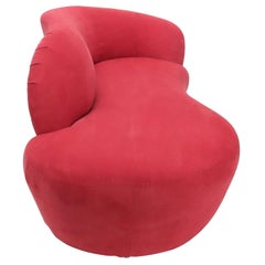 Weiman Preview Chaise Lounges Sofa aus rotem Wildleder