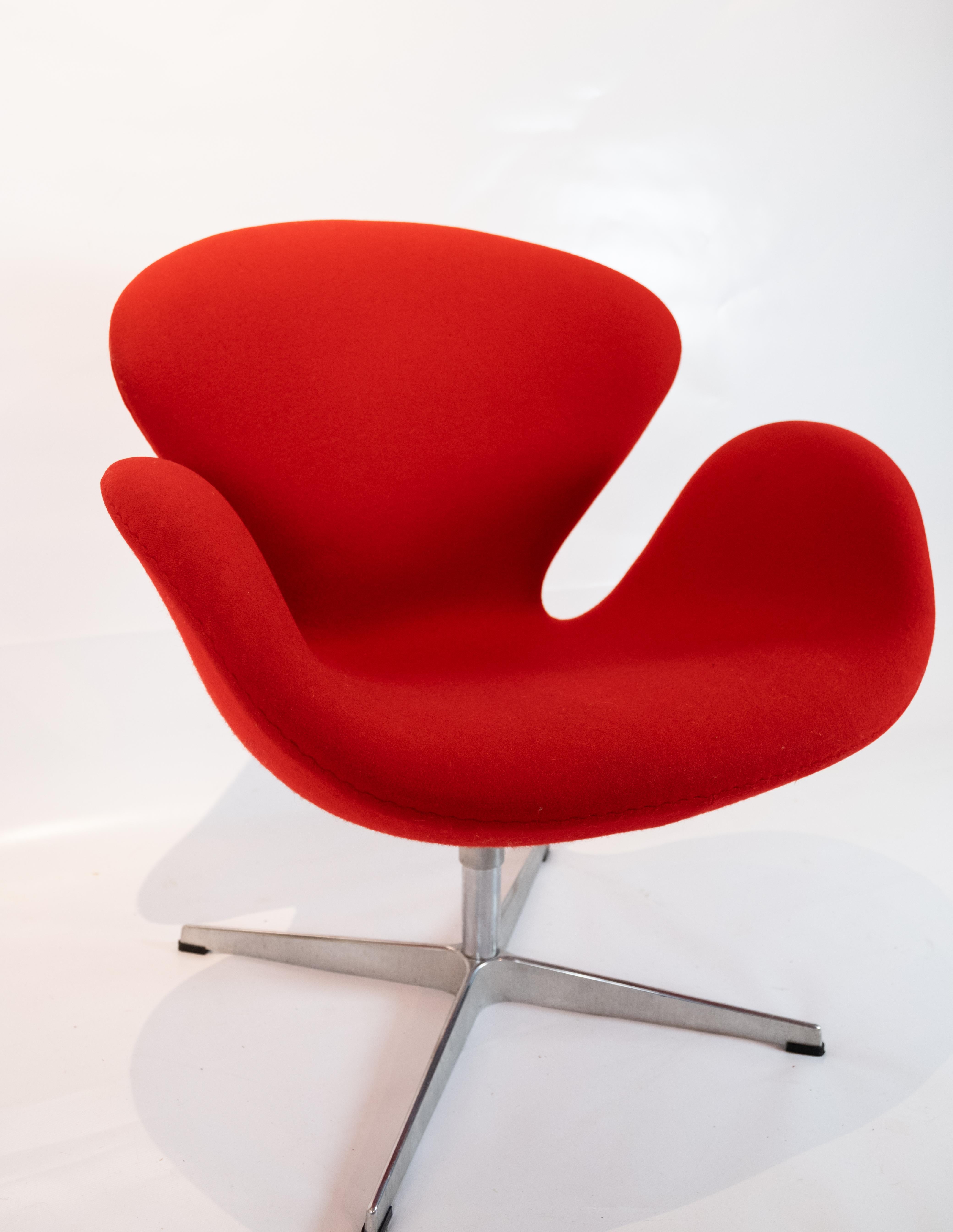 swan chair red