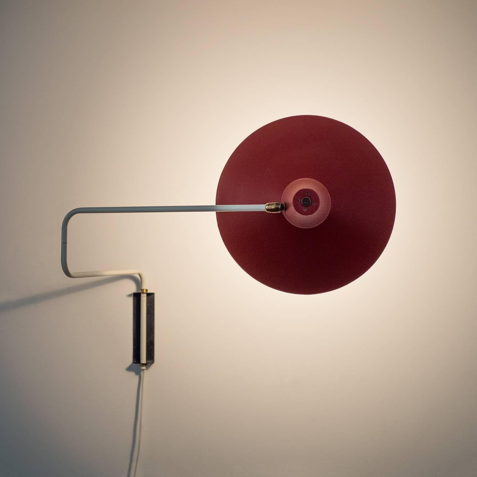 red wall lamp