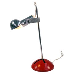 Red T395 Table Lamp by Robert Sonneman for Luci Italia, 1970s
