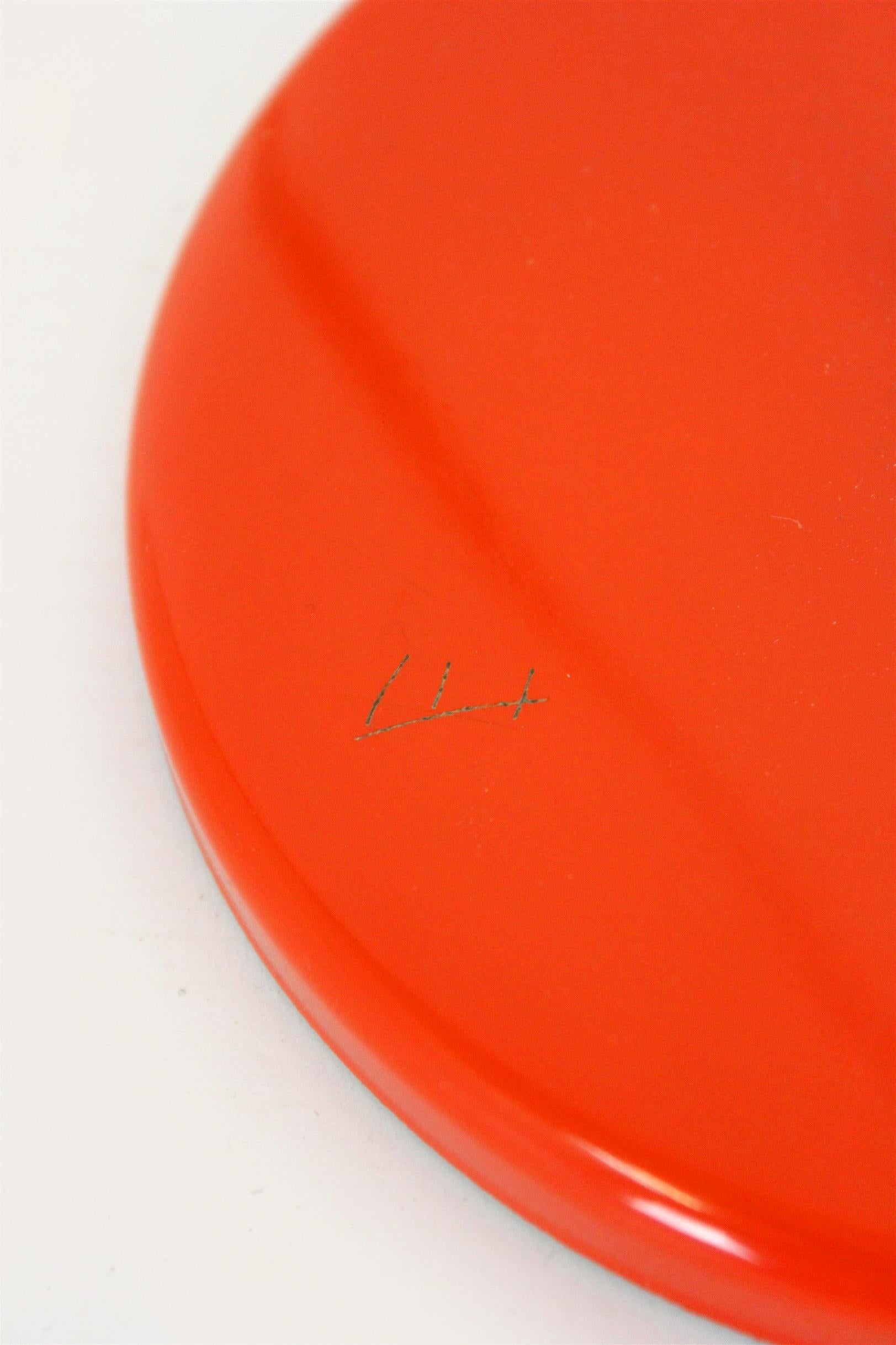 20ième siècle Lampe de table rouge attribuée à Josef Hurka, Lidokov, 1970 en vente