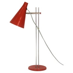 Red Table Lamp attributed to Josef Hurka, Lidokov, 1970s