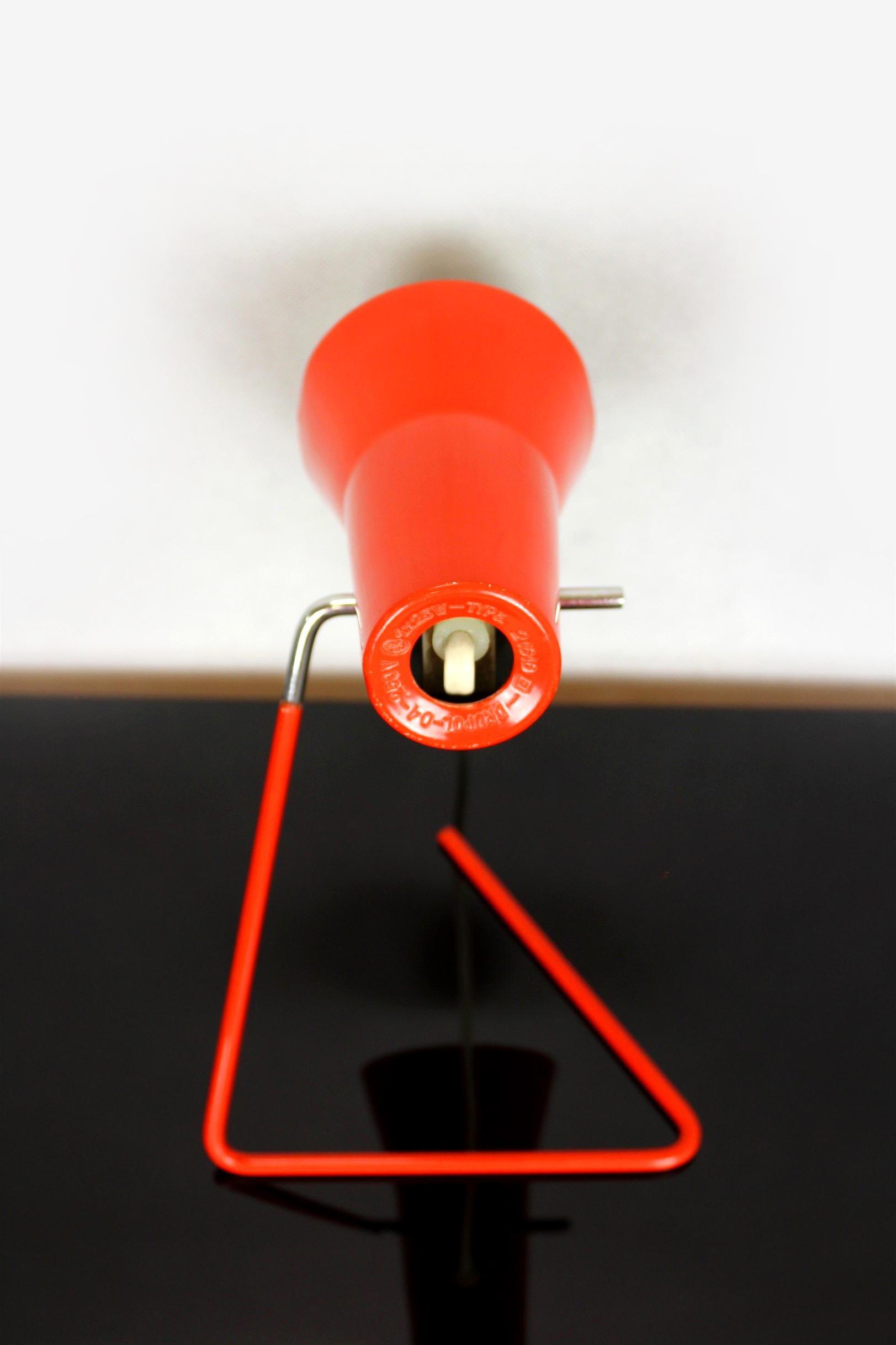 20th Century Red Table Lamp by Josef Hurka for Drupol, 1960s