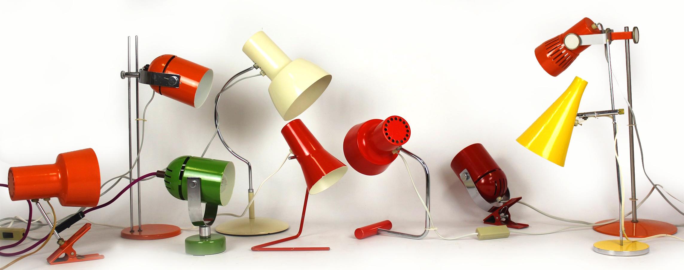 Red Table Lamp by Josef Hurka for Napako, 1960s For Sale 6