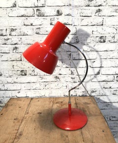 Red Table Lamp by Josef Hurka for Napako, 1960s