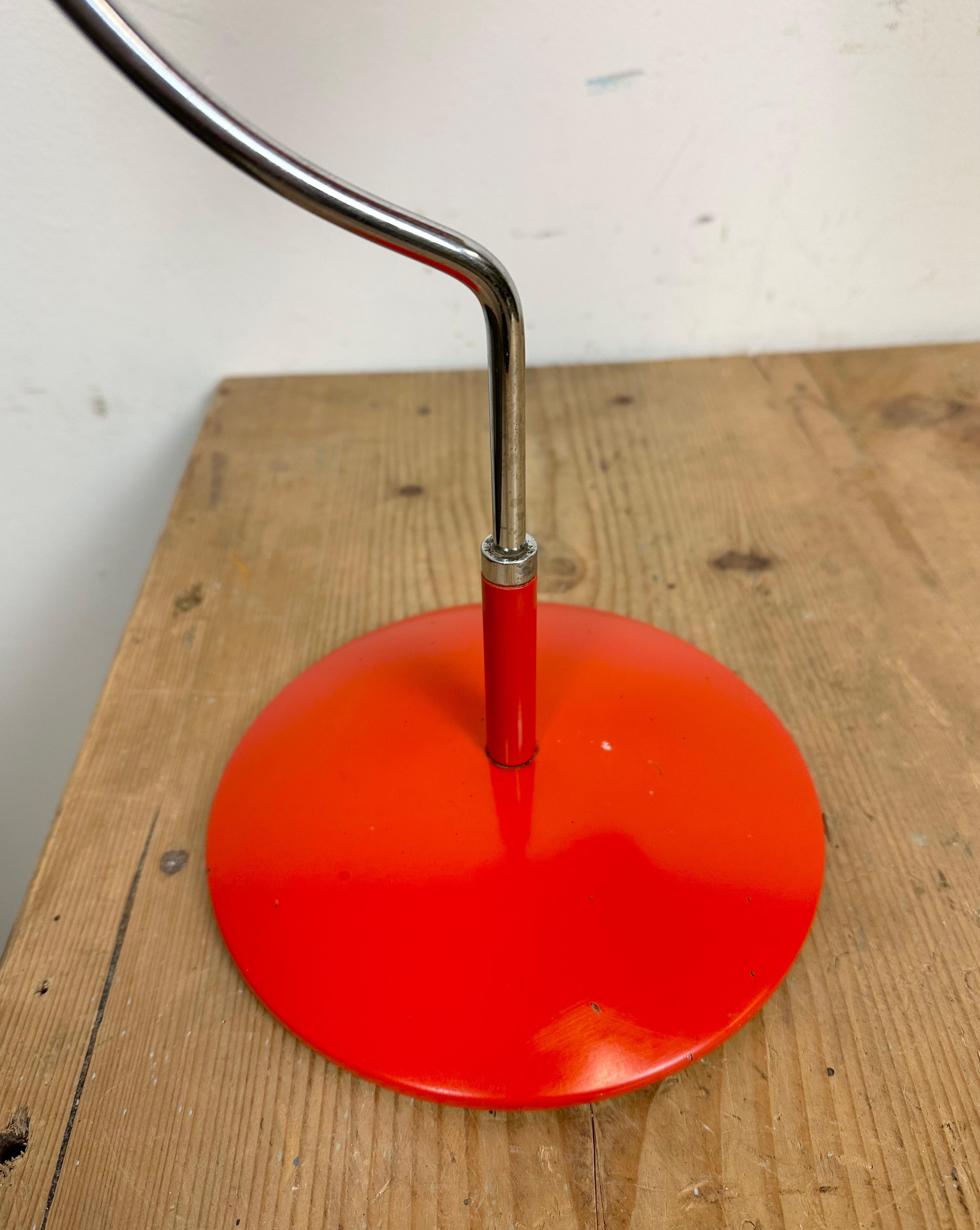 Red Table Lamp by Josef Hurka for Napako, 1960s For Sale 1