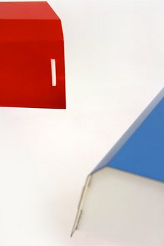 Red Table Lamp by Josef Hurka, Lidokov, 1970s