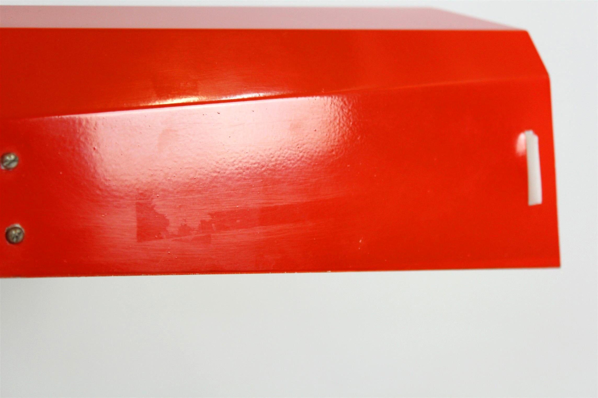 20th Century Red Table Lamp by Josef Hurka, Lidokov, 1970s For Sale