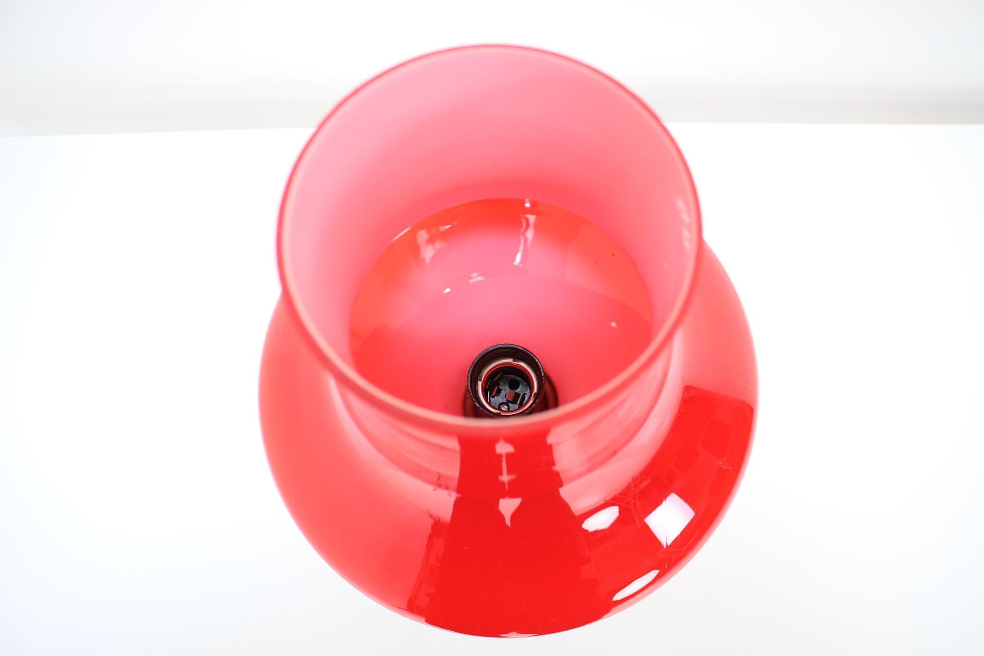 Space Age Red Table Lamp by Stepan Tabera, 1970s For Sale