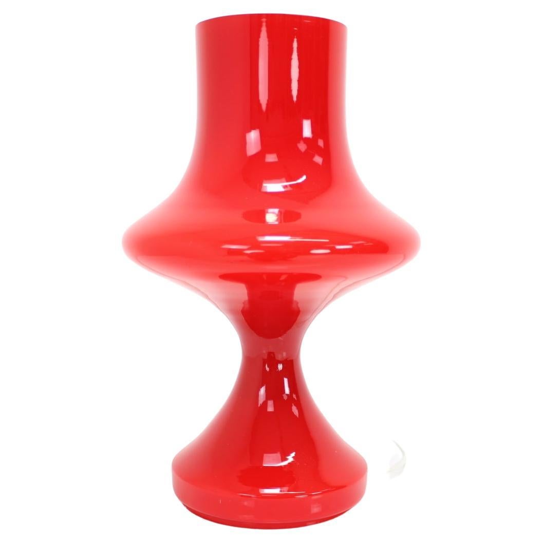 Rote Tischlampe von Stepan Tabera, 1970er-Jahre