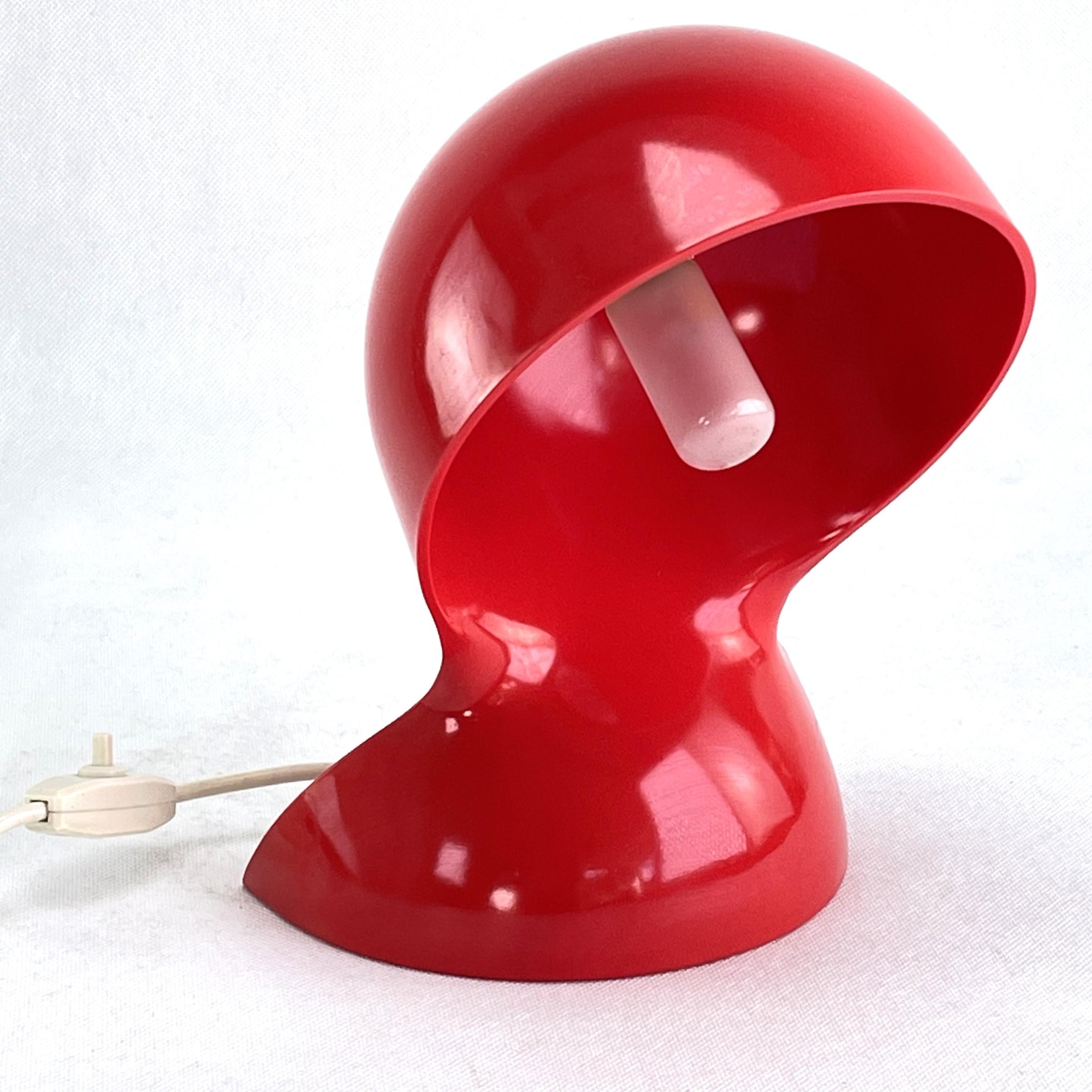 Space Age Red Table Lamp 