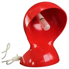 Red Table Lamp "Dalu" from Vico Magistretti Artemide, 1960s