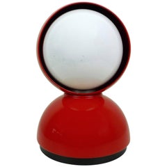 Red Table Lamp Eclisse by Vico Magistretti for Artemide, Italy, 1960s
