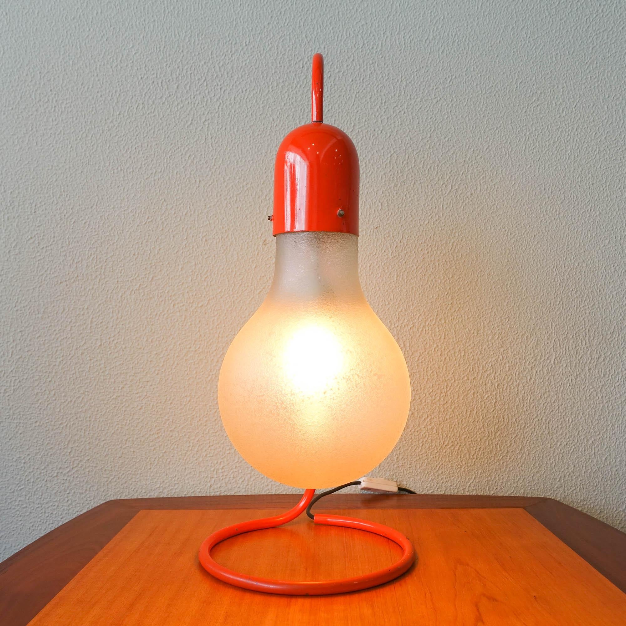 Late 20th Century Red Table Lamp from Stilux Milano, 1970s