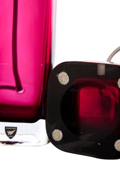 Red Table Lamps by Carl Fagerlund for Orrefors, Sweden, 1960, Set of 2